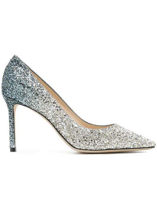 Décolleté donna Romy bicolore Jimmy Choo | ROMY85BRESILVER/DUSKBLUE